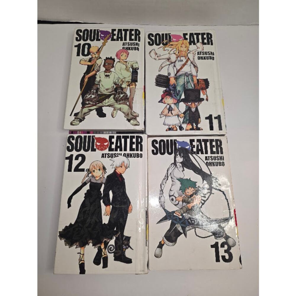 Soul Eater Manga lot of 4 10-13 Atsushi Ohkubo Mixed Hardcover and Softcover